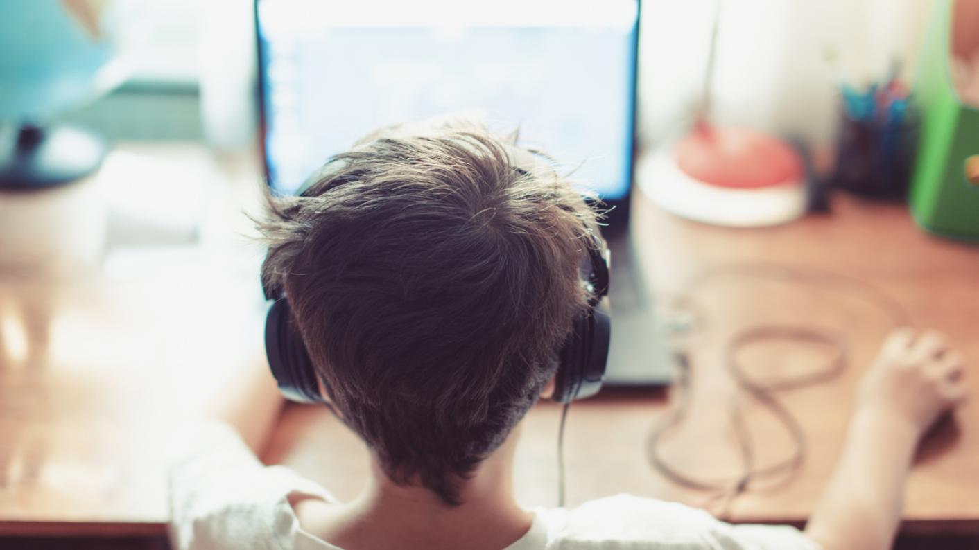 Young Man Wearing Headset And Play Computer Video Games Online Home  Isolated For Coronavirus Stock Photo - Download Image Now - iStock