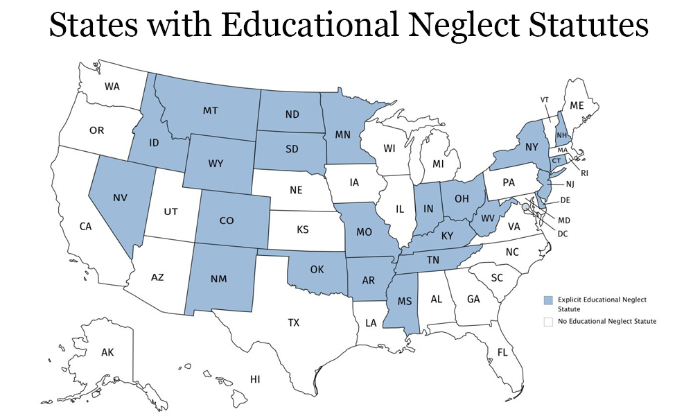 States with Educational Neglect Statutes